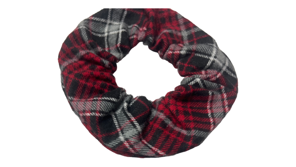 Dark Holiday Flannel Scrunchie