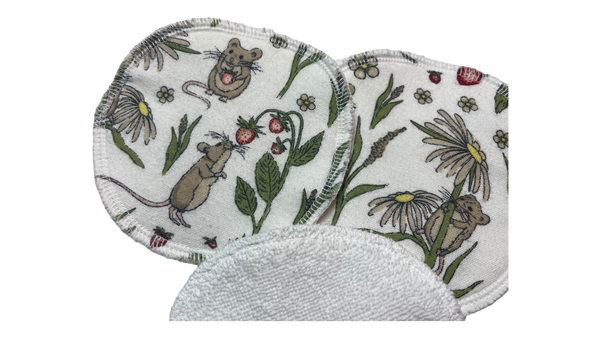 Berries & Mice Face Cloths