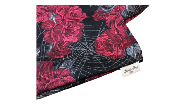 Midnight Rose Tote Bag - Cotton Canvas