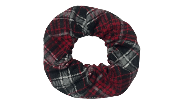 Dark Holiday Flannel Scrunchie
