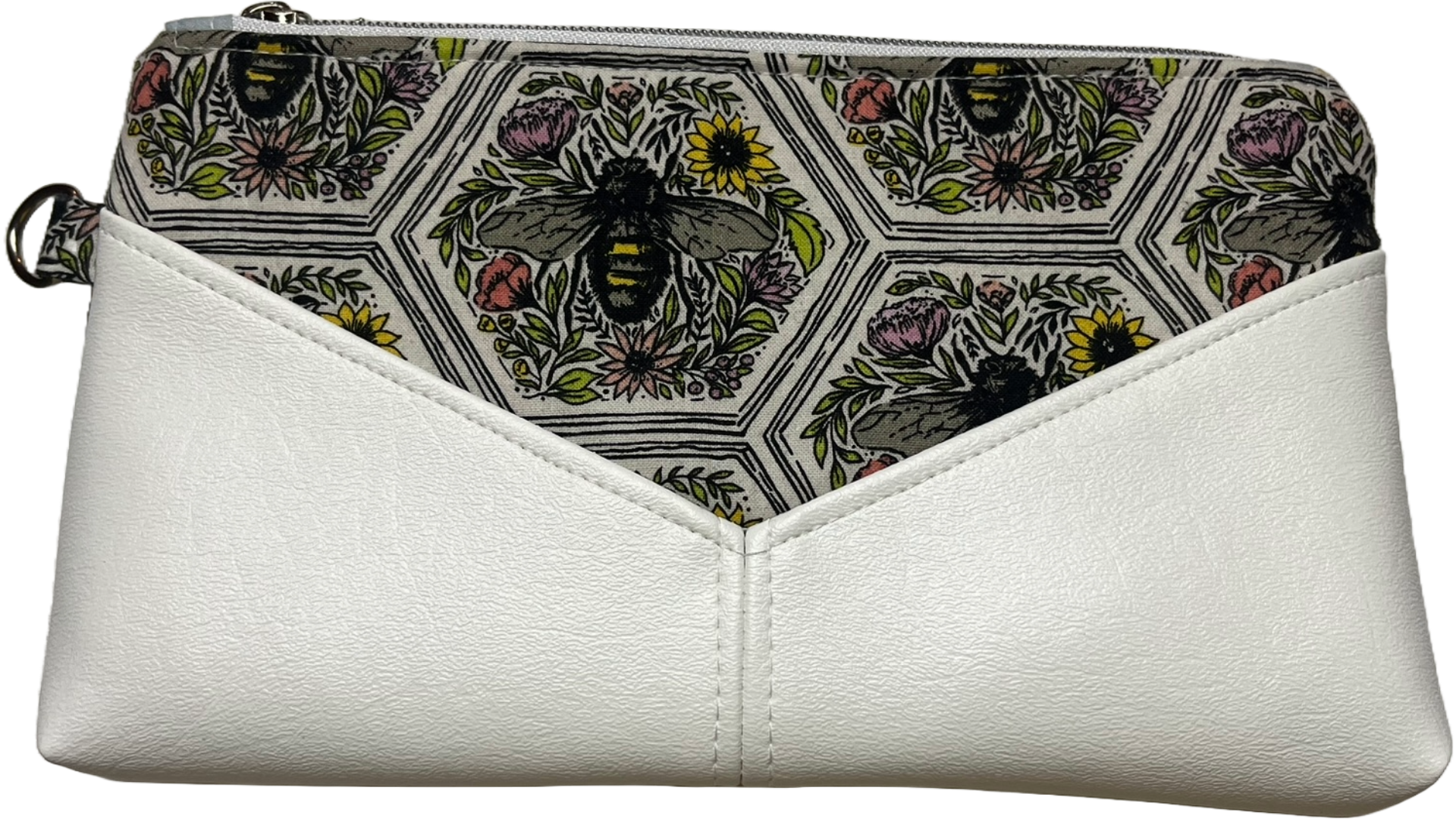 Hexagonal Bees Clutch | Removable Wrist Strap