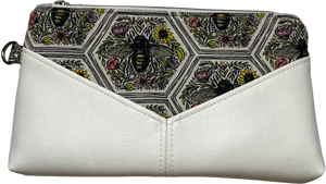 Hexagonal Bees Clutch | Removable Wrist Strap