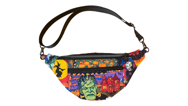 Frankenstein & Friends Fanny Pack - Thrifted Materials