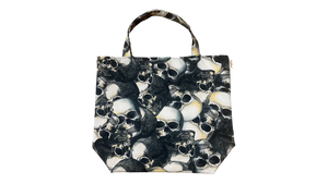 Stacked Skulls Tote Bag - Cotton Canvas