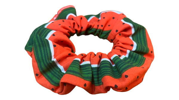 Watermelon Stripes Scrunchie