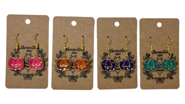 Colorful Pumpkin Earrings