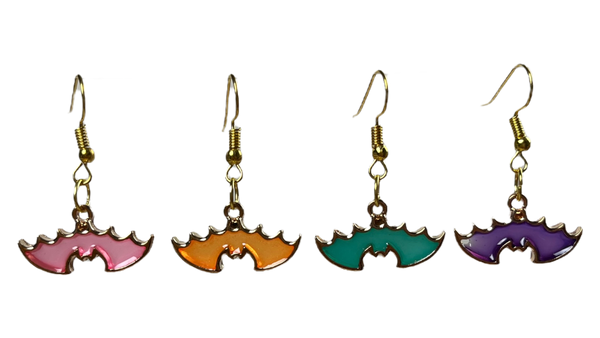 Colorful Bats Earrings