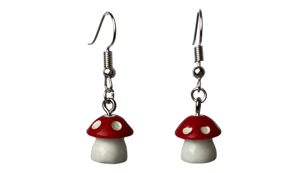 Mini Mushroom Earrings